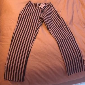 Brandy Melville Sailor Striped Fitted Pants